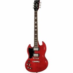 Linkshänder Harley Benton Vintage DC-580LH Cherry