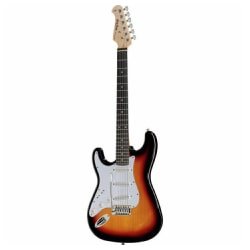 Linkshänder Stratocaster Harley Benton ST-20 LH Sunburst